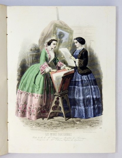 Les MODES Parisiennes. R. 1853. Rocznik paryskiego tygodnika poświęconego modzie