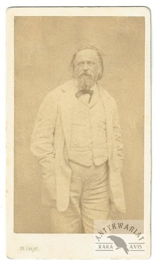 [POWSTANIE styczniowe - Aleksander Hercen - fotografia portretowa - ujęcie w formacie cdv].