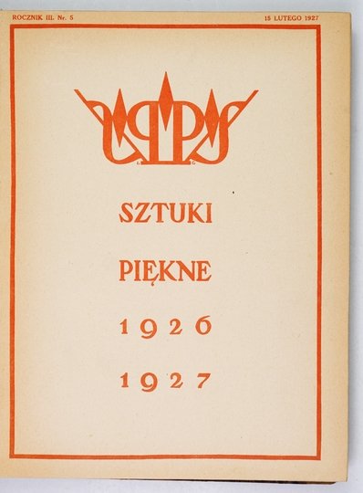 SZTUKI Piękne. R. 3: X 1926-IX 1927.