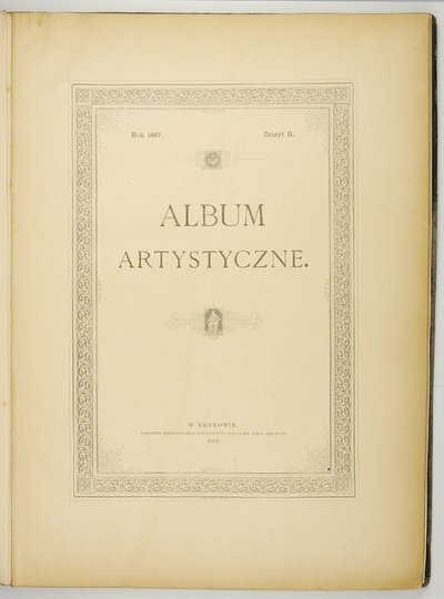 ALBUM artystyczne 1886-1887. Zesz. 1-2.