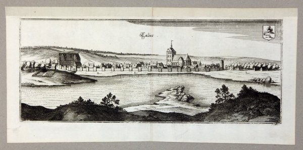 [KALISZ Pomorski]. Calies. Miedzioryt form. 14x35,8 cm