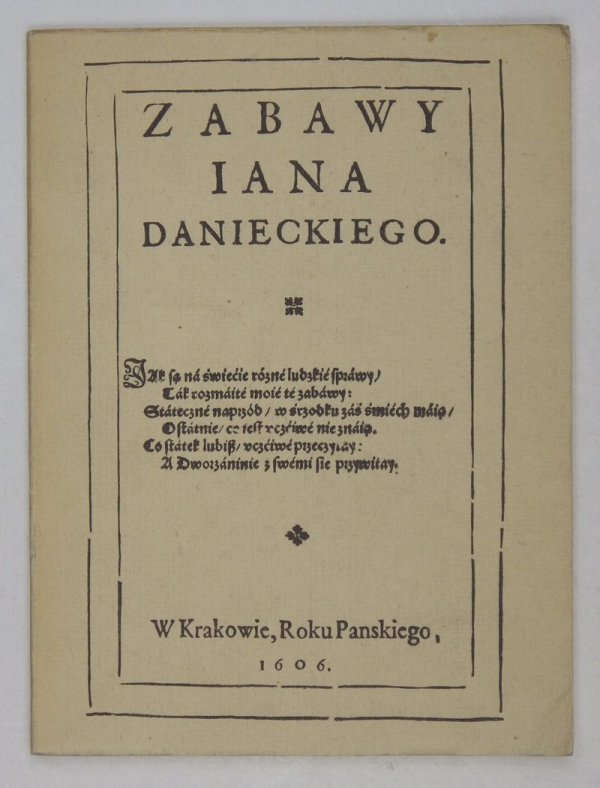 Daniecki Ian - Zabawy [reprint]