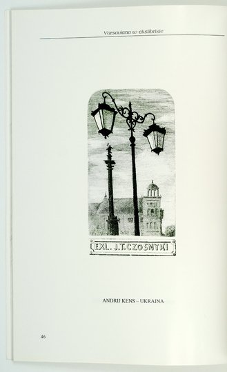 [KATALOG]. Biblioteka Publiczna Gminy Centrum-Dzielnicy Ochota [...]. Varsaviana w ekslibrisie. III Międzynarodowe Biennale Ekslibrisu. Katalog wystawy.