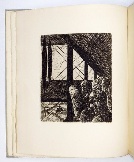 HERTZ Henri - Vers un monde volage. Illustré de dix eaux-fortes originales hors texte par Marcel Gromaire. [akwaforty Marcela Gromaire'a ].