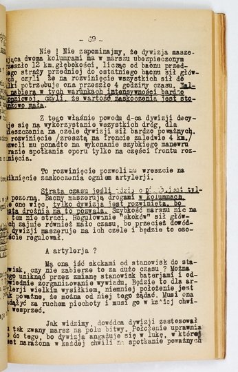 MOSSOR Stefan - Kawalerja dywizyjna na przykładach taktycznych. (Studjum zasad użycia k. d. i jej działania). Na prawach rękopisu.