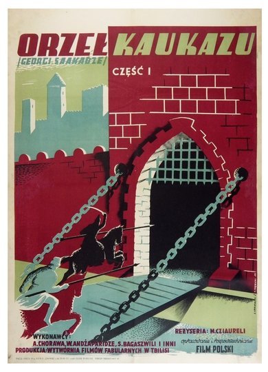S. Grajewski i T. Trębicki - Orzeł Kaukazu. Część I - plakat filmowy 1950