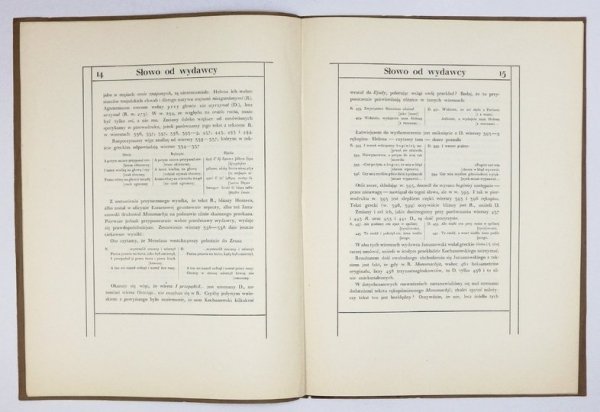 KOCHANOWSKI Jan - Monomachia Parisowa z Menelausem, przekładania ... Z rękopisu wydał i wstępem opatrzył Włodzimierz Budka.