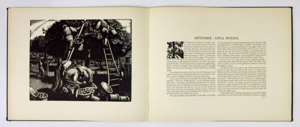 LEIGHTON Clare - The Farmer's Year. A Calendar of English Husbandry. Written and engraved by ...