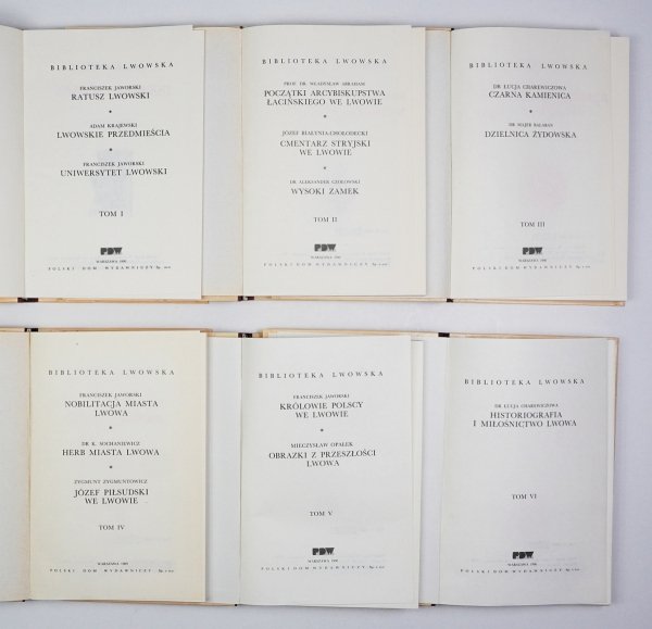 Biblioteka Lwowska, t. 1-6 (reprint)