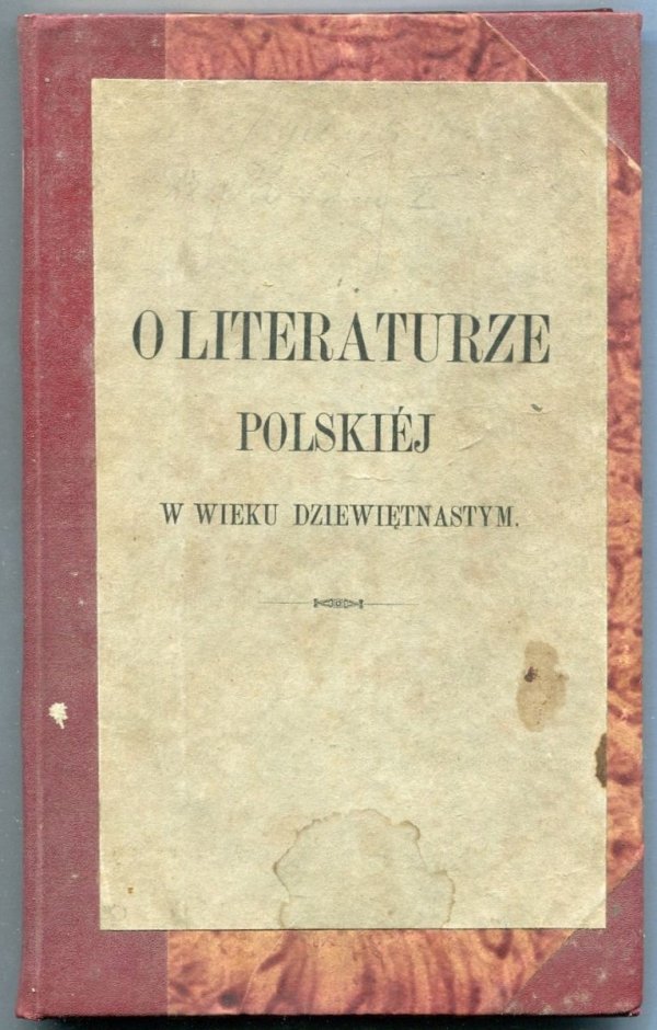 O literaturze polskiej w wieku dziewiętnastym
