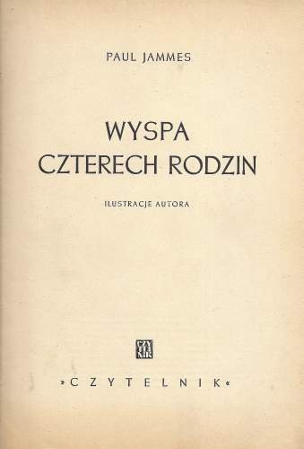 Jammes Paul - Wyspa czterech rodzin.
