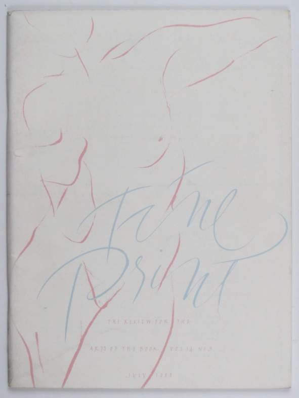 Fine Print. The Review for the Arts of the Book. Vol. 14, nr 3: VII 1988.