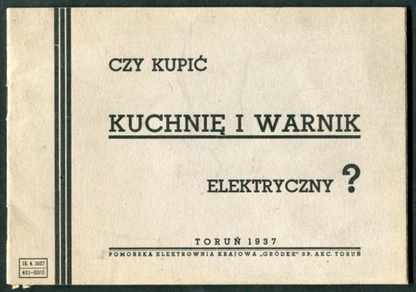 Czy kupić kuchnię i warnik elektryczny?