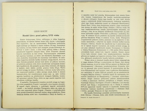PAMIĘTNIK VI Powszechnego Zjazdu Historyków Polskich w Wilnie 17-20 września 1935 r. T. 1: Referaty.
