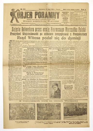 [PRZEWRÓT MAJOWY] KURJER Poranny. 15 V 1926