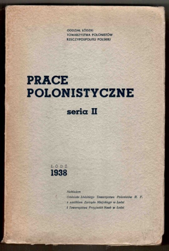 PRACE polonistyczne. S.1-3