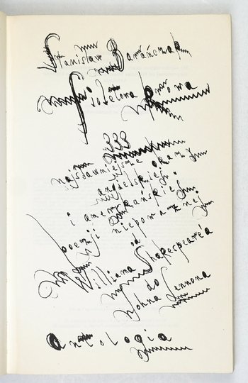 BARAŃCZAK Stanisław - Fioletowa krowa. 333 najsławniejsze okazy angielskiej i amerykańskiej poezji niepoważnej od Williama Shakespeare'a do Johna Lennona. Antologia