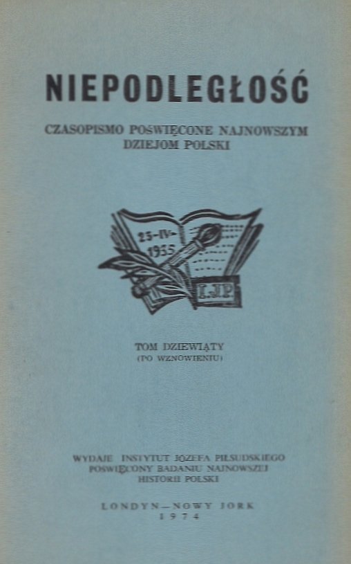 Niepodległość. Czasopismo poświęcone najnowszym dziejom Polski. T. 9 (po wznowieniu).