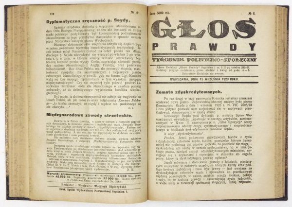GŁOS Opozycji. Tygodnik polityczno-społeczny.