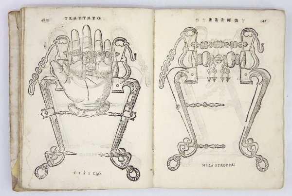 [Hipologia, konie] FIASCHI Cesare - Trattato dell'imbrigliare, Atteggiare, &amp; Ferrare Caualli [...], diviso in tre libri, Ne'quali sono tutte le Figure a proposito delle Briglie, de gli Atteggiamenti, e de'Ferri. Et in questa Quinta impressione unito i