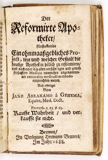 WALSCHMIEDT Johann Jacob - Institutiones medicinae rationalis, recentiorum theoriae &amp; praxi accommodatae, Marburg 1688