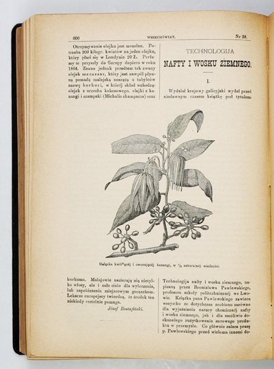 WSZECHŚWIAT. Tygodnik popularny poświęcony naukom przyrodniczym [...]. T. 10, R. 1891, nr 1-52