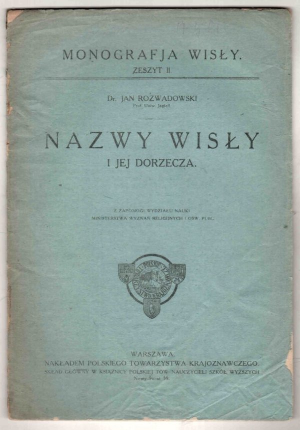 Rozwadowski Jan - Nazwy Wisły i jej dorzecza
