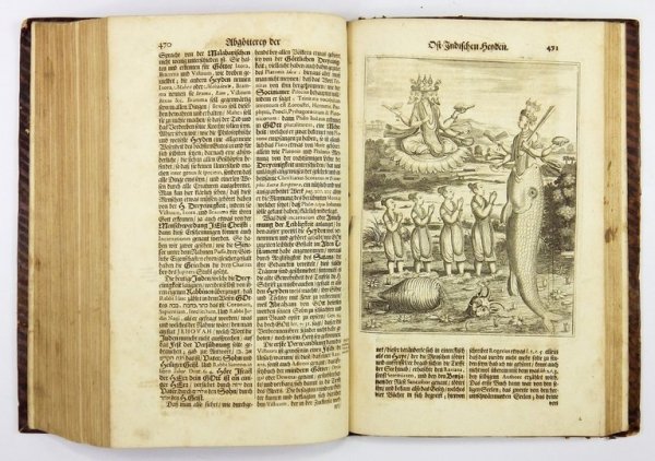 Opis podróży po Indiach Wschodnich i Cejlonie. BALDAEUS Philippus - Wahrhaftige Ausführliche Beschreibung Der Berühmten Ost-Indischen Kunsten Malabar Und Coromandel, Als auch der Insel Zeylon ...1672