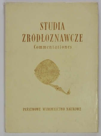 Studia Źródłoznawcze. Commentationes. [T.] 22