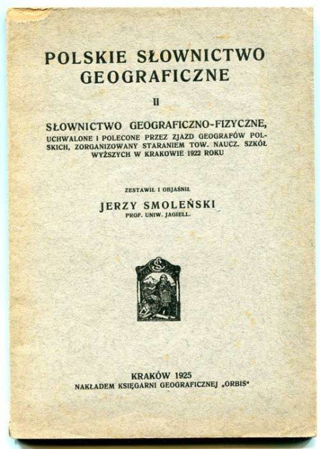 Smoleński Jerzy - Polskie słownictwo geograficzne