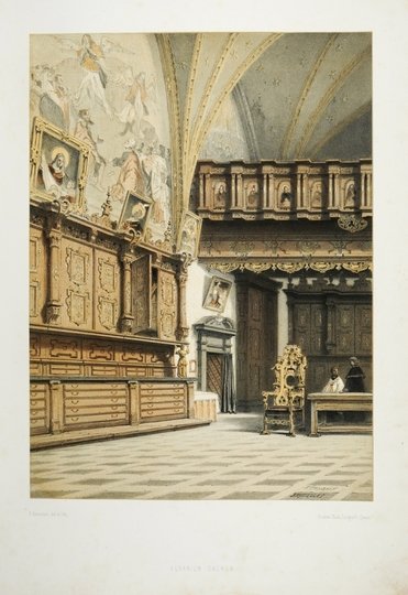 [KRAKÓW]. Aearium Sacrum. Litografia barwna form. 30,7x22,7 na ark. 44x30, cm