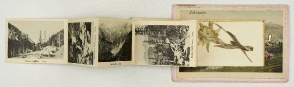 [ZAKOPANE]. Zakopane. Pocztówka z widokami, form. 9,5x14,3 cm.