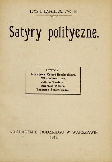 ESTRADA nr 9: Satyry polityczne.