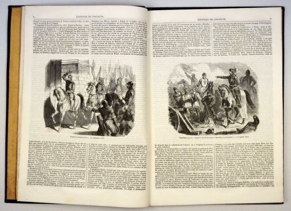CHODŹKO Leonard - Histoire de Pologne. Septiéme serie de la Guerre d'Orient. Illustrée par Janet-Lange et Gustave Janet. Ornée d'une carte de la Pologne par A.-H. Dufour.