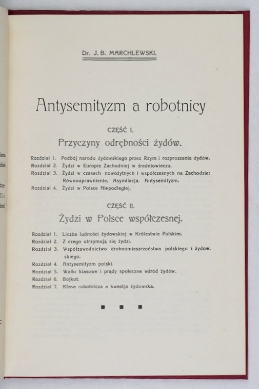 Marchlewski J.B. Antysemityzm a robotnicy [reprint]