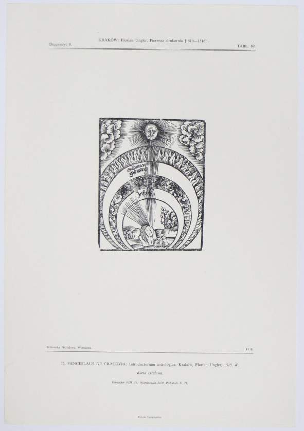 Polonia typographica saeculi sedecimi. Zbiór podobizn zasobu drukarskiego tłoczni polskich XVI stulecia. Zesz. 3: Pierwsza drukarnia Floriana Unglera 1510-1516.
