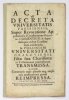 Acta & Decreta Universitatis Parisiensis Super Revocatione Appellationis a Constitutione Ungenitus Clementis XI. & super obsequio eidem Constitutioni exhibendo; in Poloniam Vniversitati Cracoviensi, Filiae suae Charissimae in Testimonium praemiss 