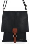 BEE BAG Torebka Damska Listonoszka Napoli Czarna