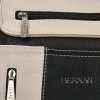 Dwukomorowa Torebka Damska Shopper Bag firmy Hernan Czarna/Beżowa