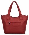 Torebka Damska typu Shopper firmy Herisson Ciemno Czerwona