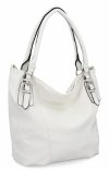 Torebka Damska Shopper Bag XL firmy Hernan Biała