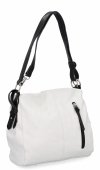 Torebka Damska Shopper Bag XL firmy Hernan Biała/Czarna