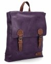 Plecak Damski w Stylu Vintage firmy Herisson  Ciemno Fioletowy