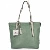 Uniwersalna Torebka Damska Shopper Bag XL firmy Hernan Jasno Zielona/Beżowa