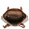 Uniwersalna Torebka Damska Shopper Bag XL firmy Hernan Beżowa/Brązowa