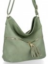 BEE BAG Uniwersalna Torebka Damska Valeria Jasno Zielona