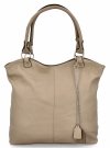 Torebka Damska Shopper Bag XL firmy Hernan Ciemno Beżowa/Ziemista