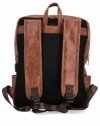 Stylowy Plecak Damski Vintage firmy Herisson Brązowy