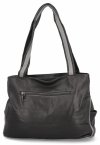 Dwukomorowa Torebka Damska Shopper Bag firmy Hernan Szara/Jasno Szara