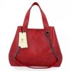 Torebka Damska Shopper Bag XL z Kosmetyczką firmy Herisson Czerwona